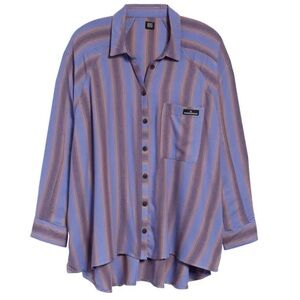 BDG URBAN OUTFITTERS 
Brendan Stripe Flannel Shirt